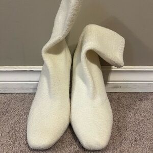 Aldo Cream Heeled Boots for Women